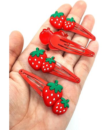 Hair Clips Accessories Girls Snap Hair Clips Cute Hair Clips Kids Hair Clips Metal Hair Clips Baby Toddlers Girl Kids Hair clips (Strawberry Clip Z4CLISTR) - Buy Online on GoSupps.com