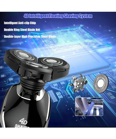 BestMal 5 in 1 Wet/Dry Electric Shaver for Men - Rechargeable Waterproof Razor with Nose Trimmer Sideburns Trimmer & Face Cleaning Brush - Buy Online on GoSupps.com