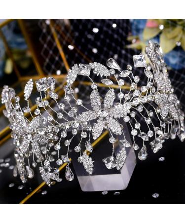 Azaleas Silver Bridal Hairband | Rhinestone Hair Vine Accessories for Brides & Bridesmaids - Buy Online on GoSupps.com