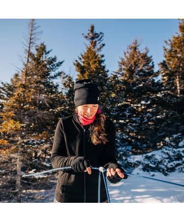 Ridge Cuff Beanie - 100% Merino Wool - Warm Winter Hat in Black - Buy Online on GoSupps.com