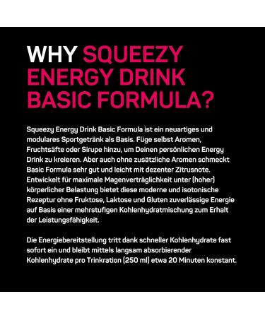 Squeezy Electrolyte Energy Drink | Fructose-Free Low-Sweetness Formula for Optimal Endurance & High Physical Stress - Buy Online on GoSupps.com