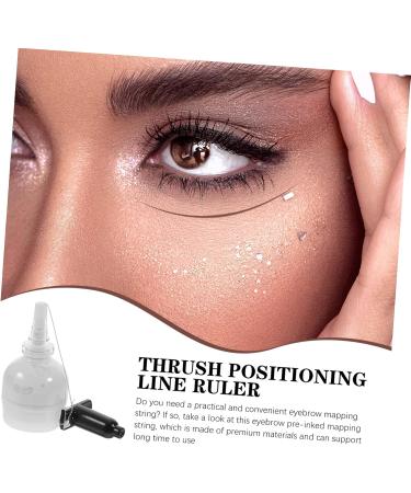 NOLITOY String Ink Line Box Ink Line Ruler Brow Line Vial White Eyebrow Ruler Bottled Positioning Ruler 6.5x2.6cm White - Buy Online on GoSupps.com