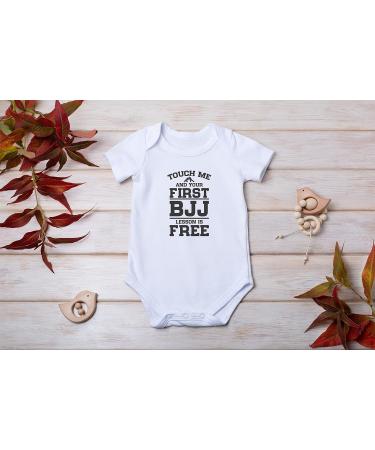 Free BJJ Lesson with Hippowarehouse Touch Me Baby Vest - Short Sleeve for Boys and Girls - Buy Online on GoSupps.com