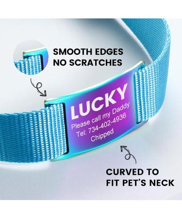 Personalized Yhananti Dog Brand - Engraved Stainless Steel Pet Tag for Dogs Cats & Puppies - Colorful ID Tag for 16mm Collars - Buy Online on GoSupps.com