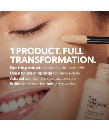 KIKO Milano Full Coverage 2-in-1 Foundation & Concealer 06 - WB 15 Fond De Teint/Correcteur 2 En 1 Couvrance lev e WB15 Warm Beige - Buy Online on GoSupps.com