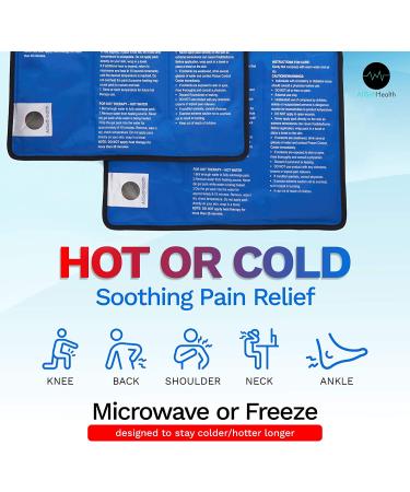 2 Pack XXL Reusable Hot and Cold Gel Ice Packs for Injuries | 11x14.5 in - Buy Online on GoSupps.com