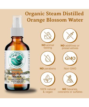 Orange Blossom Water (Neroli Hydrosol) - 1 Gallon | Natural Skin Refresher Aromatherapy & Glow - Bella Terra Oils (Pack of 10 - Buy Online on GoSupps.com