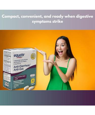 FUSION SHOP STORE Smart choices meaningful life! Anti Diarrheal Tablets- with Loperamide 2mg & Simethicone 125mg 12 Count (Pack of 1) - Buy Online on GoSupps.com