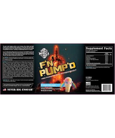 Merica Labz F N Pump D - Stimulant Free Nitric Oxide Pre-Workout Powder (20 Servings) for Optimal Performance - Buy Online on GoSupps.com