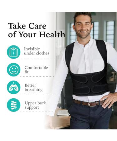 Adjustable Posture Corrector & Back Brace - Relief for Back Pain Muscle Memory Support Medium Size - Buy Online on GoSupps.com