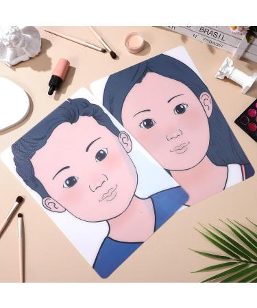 2 Gabarits de Maquillage Visage A4 en Plastique R utilisables Planche d'Entra nement Maquillage Artistique pour D butants Mod les Gar on et Fille pour Peinture Paupi res et Cils - Buy Online on GoSupps.com