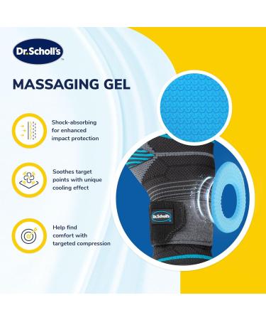 Dr. Scholl's Wrist Brace with Massaging Gel | Shock-Absorbing Support Wraps | Breathable Fabric | Size S/M - International Shipping Available - Buy Online on GoSupps.com