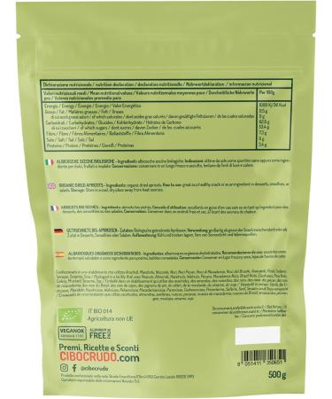 Organic Dried Apricots - 500 gr. Dried Apricot without Additives Unsulphurized and Unsweetened. Rich in Potassium and Fiber. - Buy Online on GoSupps.com