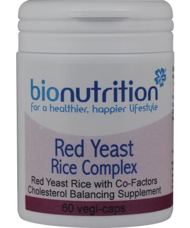 Bio Nutrition Red Yeast Rice Complex : Healthy Heart Supplement : 60 vegi-caps