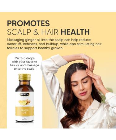 Hemani Ginger Oil 30ml - Pure & Natural Premium Quality Aromatic Therapeutic Grade for Aromatherapy Massage & Skincare Daily Use Refreshing - Buy Online on GoSupps.com
