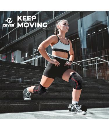 Buy ZOYER Knee Brace for Men & Women - Patella Gel Pad Non-Slip Compression Sleeve for Knee Pain Relief Support for Meniscus Tear ACL Arthritis & Sports - X-Large - Buy Online on GoSupps.com