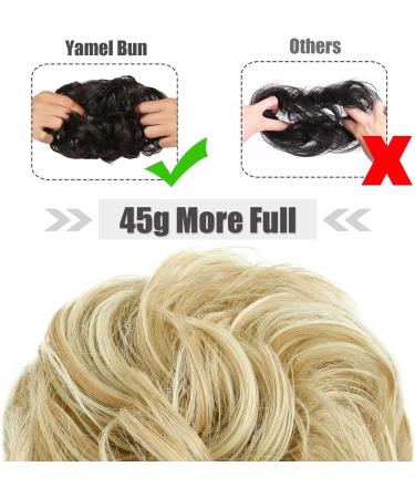 Yamel Dark Blonde/Bleach Blonde Messy Bun Hair Extension for Women - Buy Online on GoSupps.com