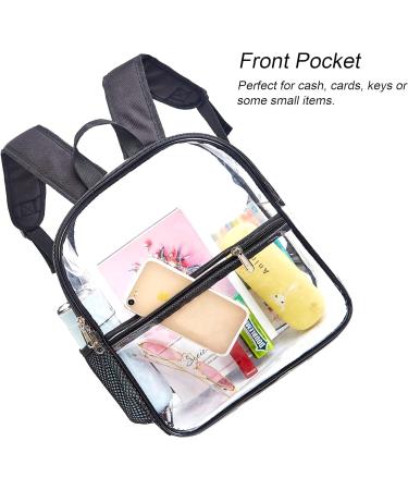 Vikcnitor Clear Mini Backpack - Stadium Approved Waterproof Bookbag for Concerts & Events - Buy Online on GoSupps.com