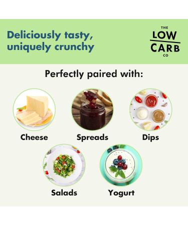 The Low Carb Co Super Seed Crackers Gluten Free and Keto Friendly Healthy Snacks Vegan Zero Sugar Paleo and Diabetic Friendly Nut Free High Protein Crackers with Fibre - Cracked Black Pepper 101g (Pack of 3) - Buy Online on GoSupps.com