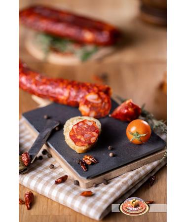 Salami factory Moretti Moretti Traditional Seasoned Sausage 600g 700g Vacuum packed 2 packs Sweet or Spicy with Calabrian Chili Traditionally dried Made in Calabria With Sweet Chili Pepper - Buy Online on GoSupps.com