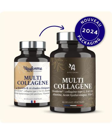 Patented Collagen + Hyaluronic Acid 3 Patents and 16 Clinical Studies 2 Months of Cure 60 Gels Made in France by Apyforme - Buy Online on GoSupps.com