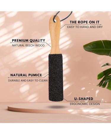 Pumice Foot File Hard Skin Remover - Curved Black Callus Remover for Men and Women - Buy Online on GoSupps.com