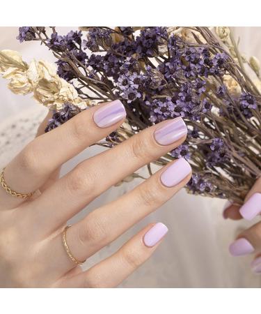 Lala Nail - Natural Long Gel Nails 30 pcs (Lavender Fragrance) - Buy Online on GoSupps.com