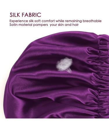 COMFYROLL Silk Satin Bonnet - Double Layered Cap for Curly Hair Protection - Buy Online on GoSupps.com