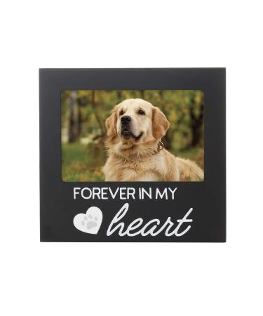 Pearhead Forever In my Heart Pet Memorial Frame Black Forever in My Heart Frame