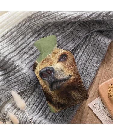 Buy Bear Hot Water Bottle with Plush Cover - Hand Warmer for Adults & Kids 26.5x15.3cm - International Shipping - Buy Online on GoSupps.com