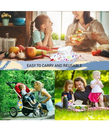 DUOBEY 5 pieces of travel wipes case wipe holder baby wipe container baby wipe holder suitable for daily use at home and when traveling - Buy Online on GoSupps.com