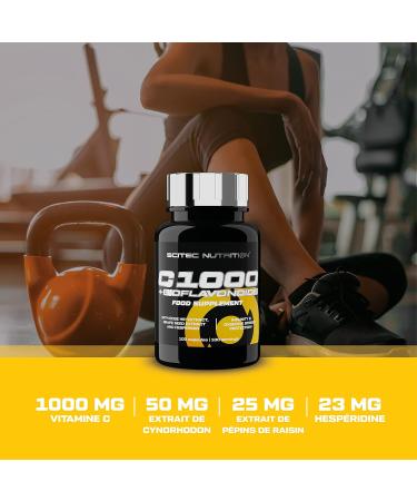 Scitec Nutrition C 1000 + Bioflavonoids Compl ment alimentaire sous forme de g lule avec vitamine C extrait de cynorhodon et bioflavono des 100 g lules - Buy Online on GoSupps.com