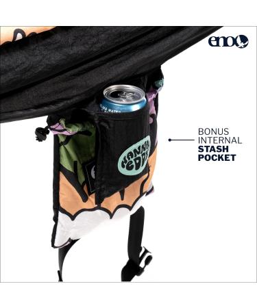 ENO DoubleNest Hammock - Lightweight Portable Camping Hammock for 1-2 People - Ideal for Camping, Hiking, and Travel - Nature Talk/Black - Buy Online on GoSupps.com
