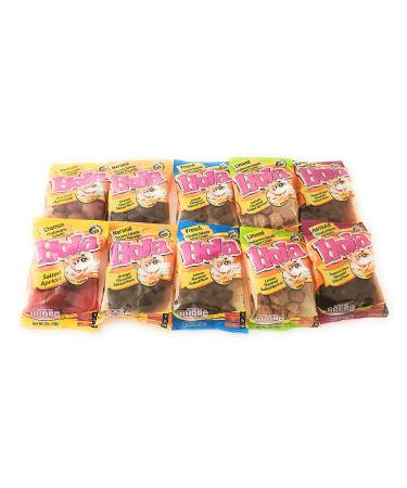 10-Pack Saladitos Mix - HOLA Lobito Flavored Salted Apricot - Saladulces Premium Quality - Buy Online on GoSupps.com