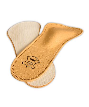 Orthotic 3/4 Leather Shoe Insoles Inserts for Women  Reduce Discomfort Prevent Forefoot Pain with Metatarsal Arch Support (Women/US 8) Women /US 8