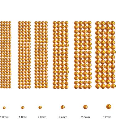 Jollin 3456pcs Flatback Rhinestones Glass Charms Diamantes Gems Stones for Nail Art 6 Size ss4 ss12 Tapaz - Buy Online on GoSupps.com