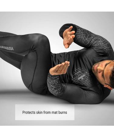 Hayabusa Geo Jiu Jitsu Compression Spats - Large Grey | Top-Quality Performance Gear - Buy Online on GoSupps.com