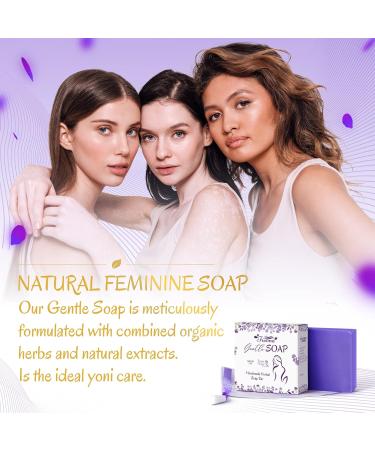 FIVONA Feminine Yoni Soap Bar - Natural Herbal Blend for Intimate V Care - Lavender Flower Scent - 5.3 oz - Buy Online on GoSupps.com