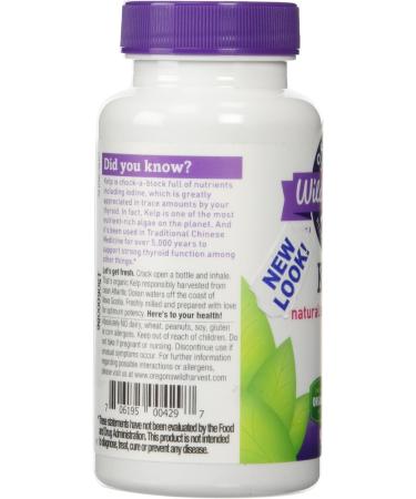 Oregon's Wild Harvest Kelp 90 Vegan Capsules - Organic Seaweed Supplement - Buy Online on GoSupps.com