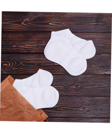 minkissy 1 Pair Protective Socks Exfoliator Stocking Heel Protector Socks Feet Repair Socks Gel Socks Night Moisturizing Socks Foot Exfoliator Sock Women's Anti-Crack Sebs White Aloe - Buy Online on GoSupps.com