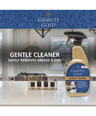 Granite Gold Quartz Cleaner Spray for All Quartz Surfaces - 24 Fl Oz (Pack of 6) - Perfect for Caesarstone Cambria & Silestone - International Shipping Available - Buy Online on GoSupps.com