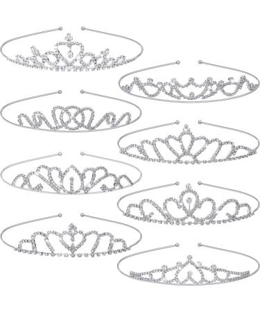 8 Pieces Girls Princess Tiara Crown Rhinestones Tiara Headband Crystal Toddler Crown for Wedding Birthday Crown Party (Vintage Style Alloy  Rhinestones) - Buy Online on GoSupps.com