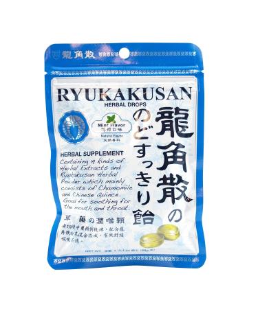 Ryukakusan Mint Flavor Herbal Drops (Supports Throat Mouth Upper Respiratory) (32 drops) (1 Bag) (Solstice)