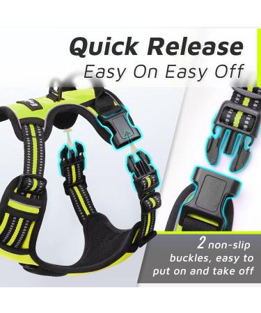 Buy Eagloo Medium Dog Harness - Adjustable Durable Anti- Pull with Reflex Strips for Walking & Jogging - Green M (1 Pack) - International Shipping Available - Buy Online on GoSupps.com