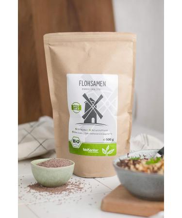 Organic Psyllium Seeds Whole - 1000g | 99% Purity | High in Fiber | Indian Psyllium | bioKontor - Buy Online on GoSupps.com