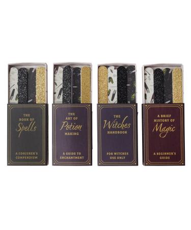 CGB Giftware | Set of 4 Enchanted Emporium Matchbox Nail Files | On The Go | Travel Accessory | Handbag | Nail Care | GB07793