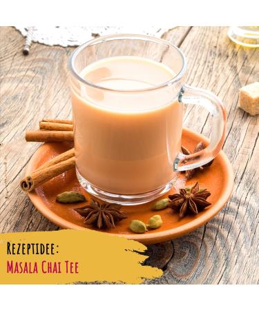 Bio Chai Masala 100g | Authentic Indian Spice Mix for Masala Chai Latte | Ginger Pepper Cinnamon Cardamom & Cloves | International Shipping Available - Buy Online on GoSupps.com