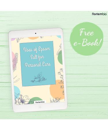 Nortembio Epsom Salt 3kg - Lemon & Coconut Hydrated with Vitamin C & E | Body Care & Swimming Salt | Free E-Book Included - Buy Online on GoSupps.com