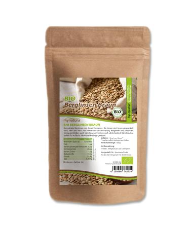 mynatura Mynatura Organic Brown Mountain Lentils | Lentils | Fruits and Vegetables | Natural Product | Plant-Based | Untreated | Egg White | Bag (2000 g)