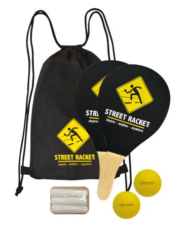 Schildkroet-Funsports Unisex's Street Racket Set, Multi-Colour, Small